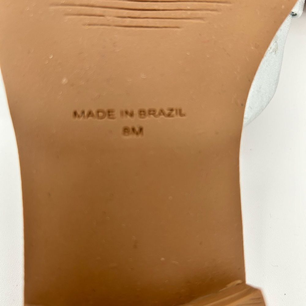 Franco Fortini silver flats, size 8 - Picture 4 of 4